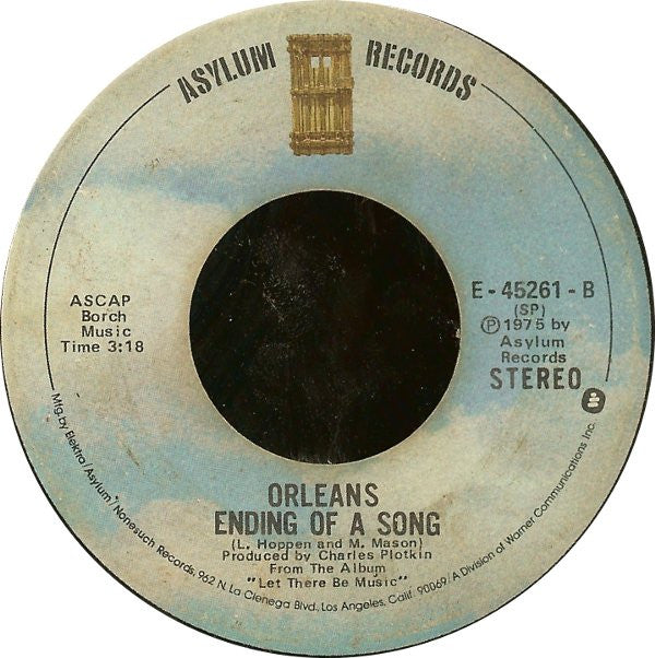 Orleans : Dance With Me / Ending Of A Song (7", Single, Spe)