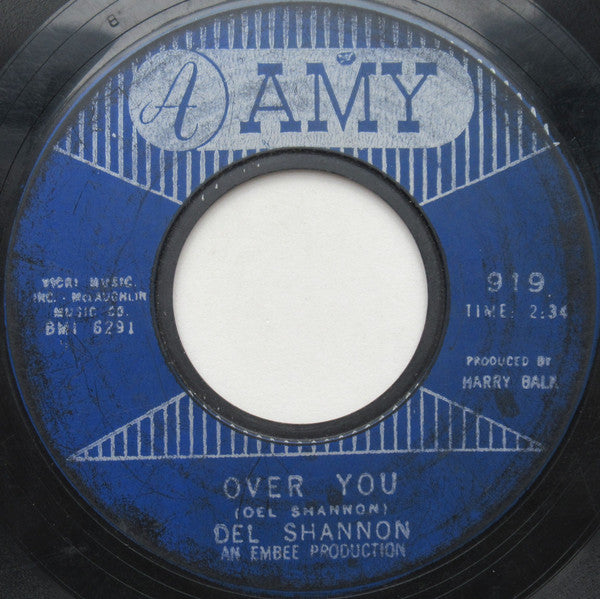 Del Shannon : Stranger In Town / Over You (7")