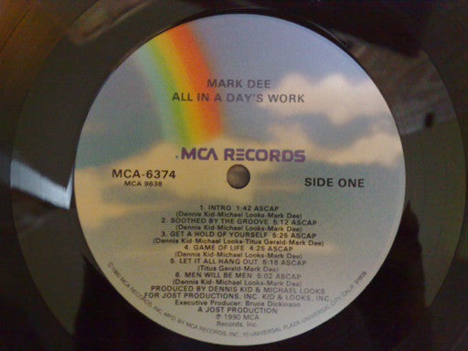 Mark Dee : All In A Day's Work (LP, Album)