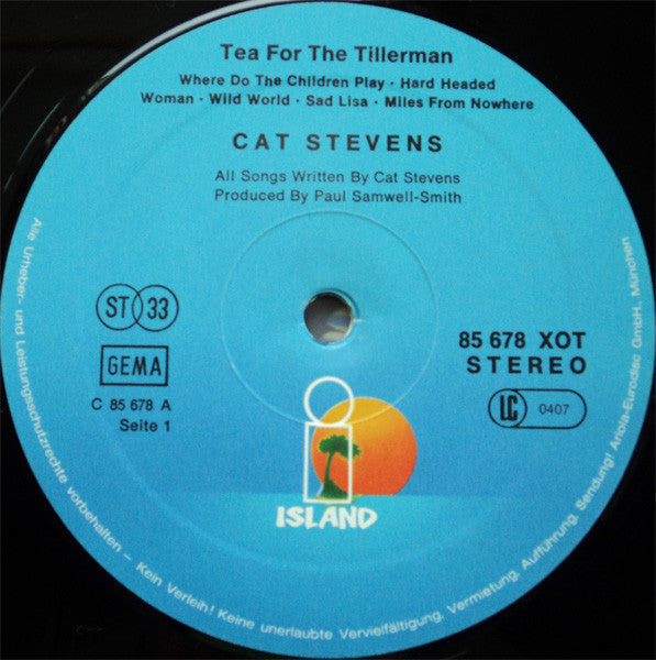 Cat Stevens : Tea For The Tillerman (LP, Album, RE)