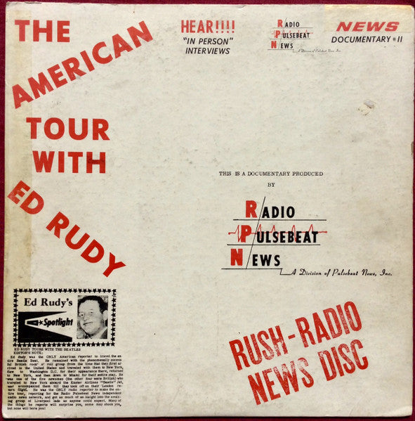 Ed Rudy : The American Tour With Ed Rudy (LP, Transcription, Mic)