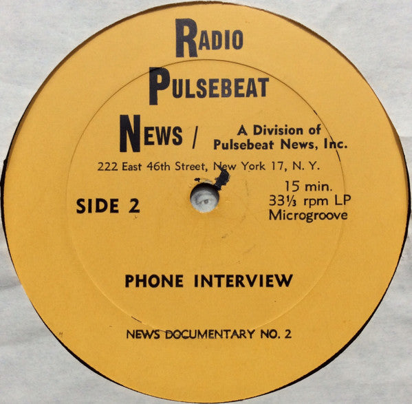 Ed Rudy : The American Tour With Ed Rudy (LP, Transcription, Mic)