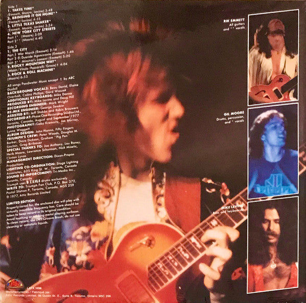 Triumph (2) : Rock & Roll Machine (LP, Album, Ltd, Sil)