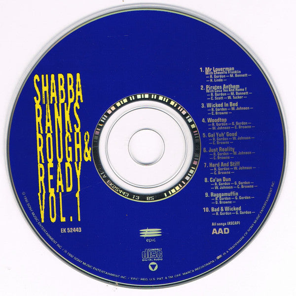 Shabba Ranks : Rough & Ready Vol.1 (CD)