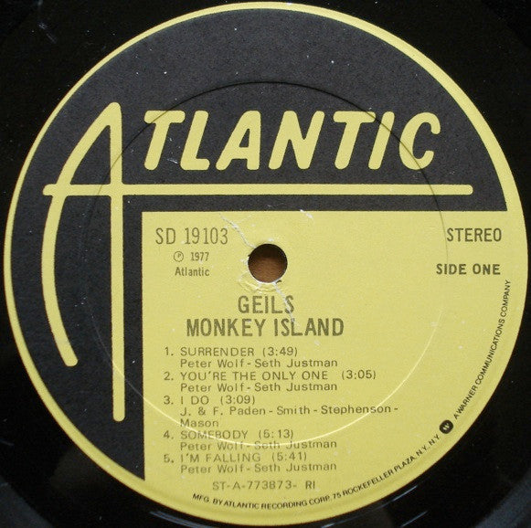 Geils* : Monkey Island (LP, Album, RI )