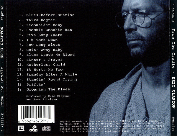 Eric Clapton : From The Cradle (CD, Album, Spe)