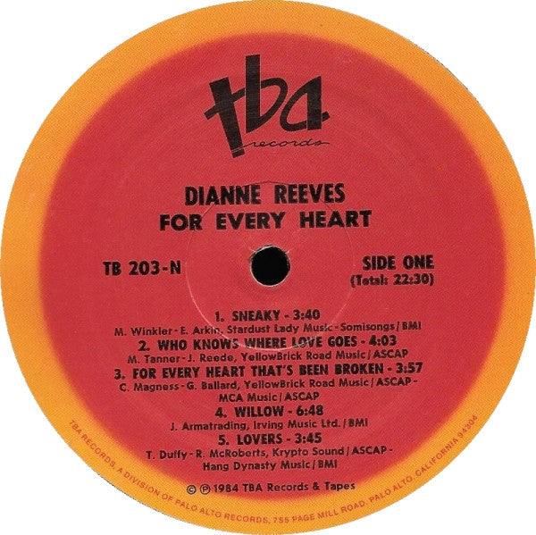 Dianne Reeves : For Every Heart (LP, Album)