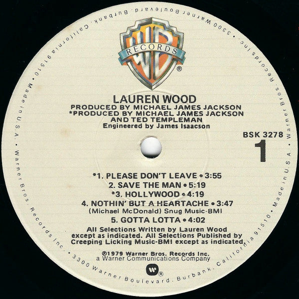 Lauren Wood Featuring Novi* & Ernie* : Lauren Wood (LP, Album, Jac)