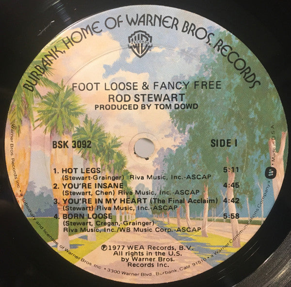 Rod Stewart : Foot Loose & Fancy Free (LP, Album, Mon)
