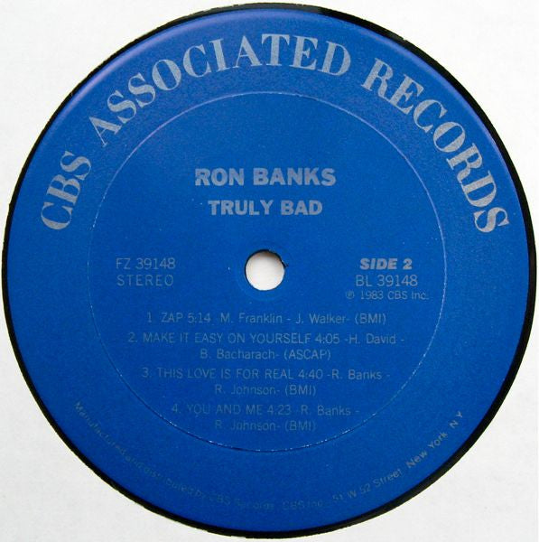 Ron Banks : Truly Bad (LP, Album)