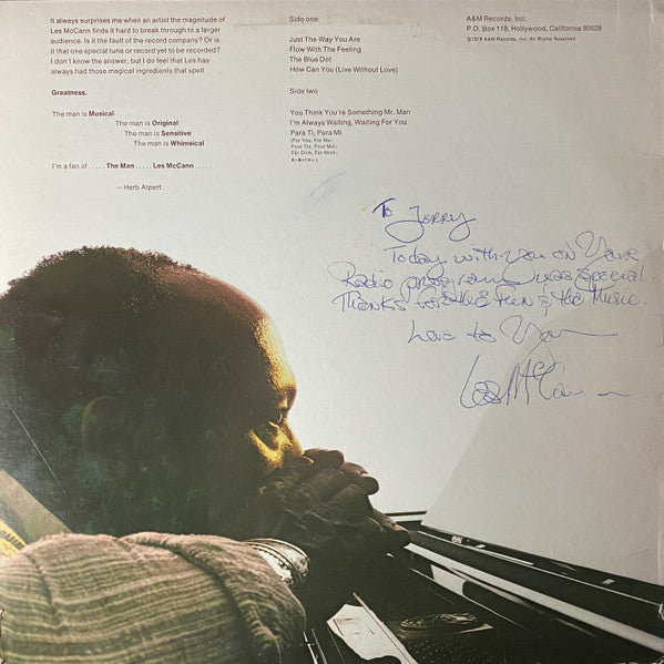 Les McCann : The Man (LP, Album, Pit)