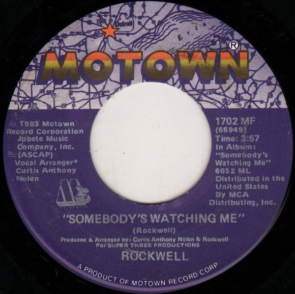 Rockwell : Somebody's Watching Me (7", Single)