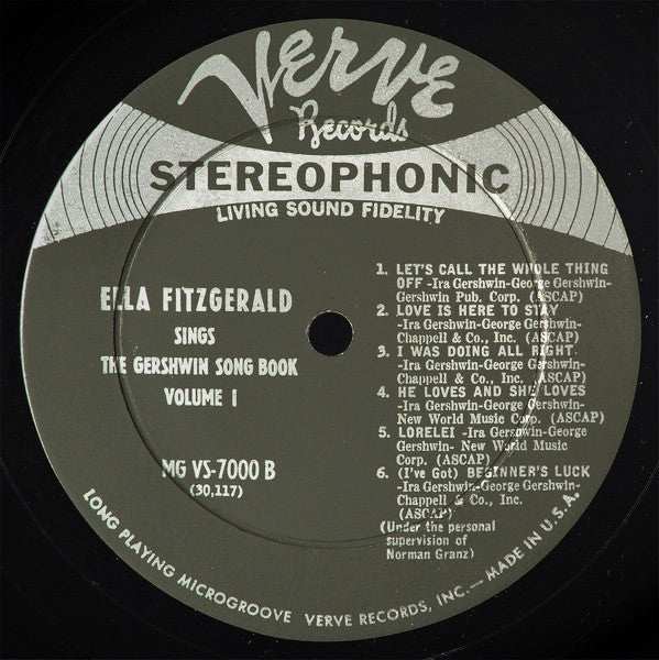 Ella Fitzgerald : Ella Fitzgerald Sings The Gershwin Song Book Vol. 1 (LP, Album)