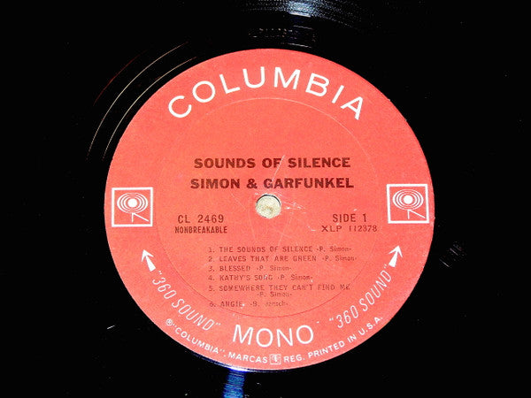 Simon & Garfunkel : Sounds Of Silence (LP, Album, Mono, RP)