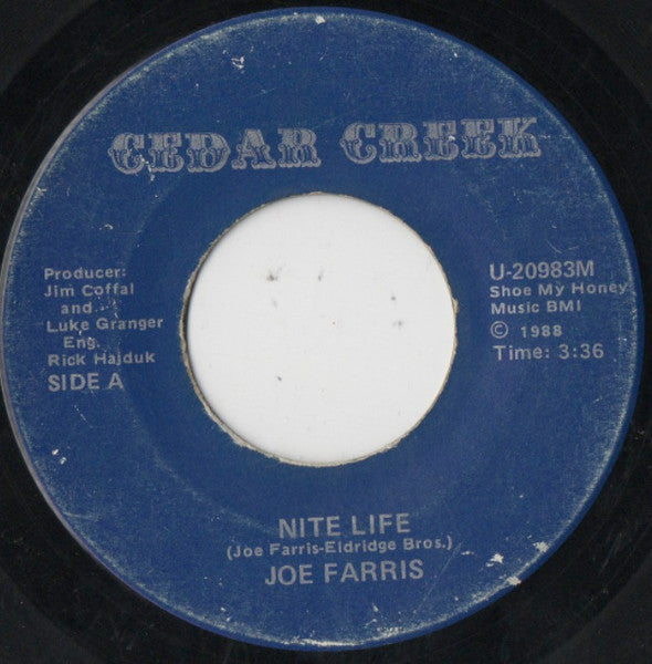 Joe Farris : Nite Life / The Depot (7")