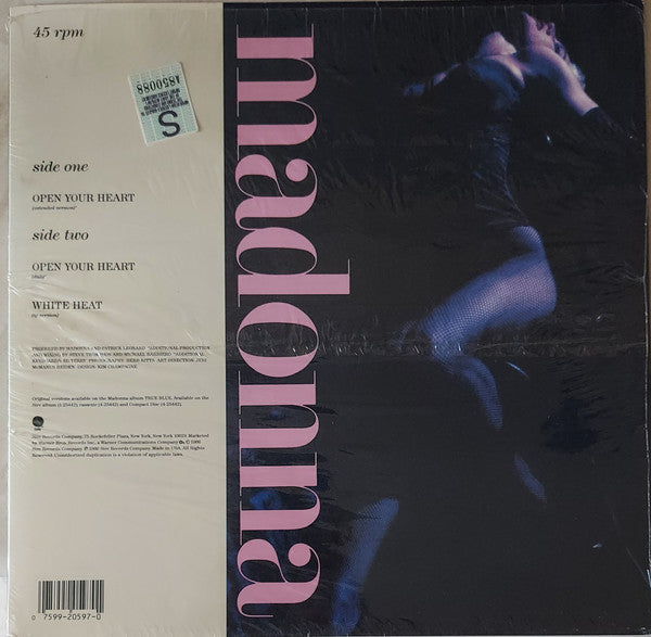 Madonna : Open Your Heart (12", Maxi, SRC)