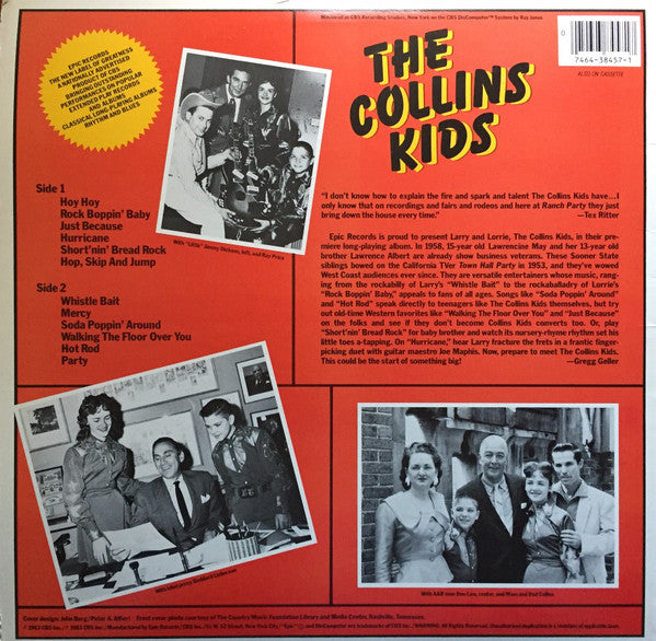 The Collins Kids : Introducing Larry And Lorrie (LP, Comp, Mono)