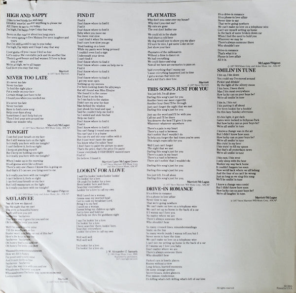 Small Faces : Playmates (LP, Album, RI )