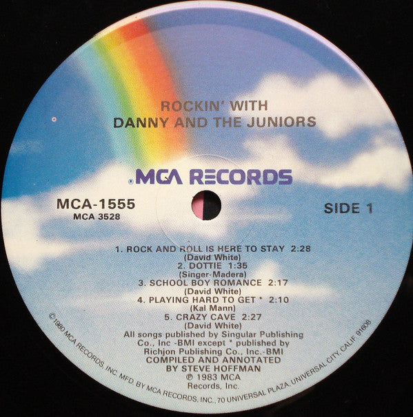 Danny And The Juniors* : Rockin' With Danny And The Juniors (LP, Comp, Glo)