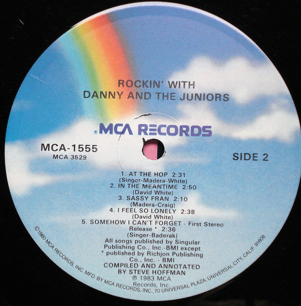 Danny And The Juniors* : Rockin' With Danny And The Juniors (LP, Comp, Glo)