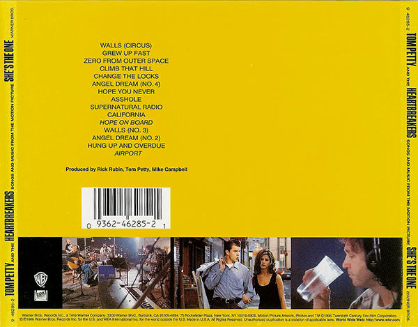 Tom Petty And The Heartbreakers : She's The One - Songs And Music From The Motion Picture (CD, Album)