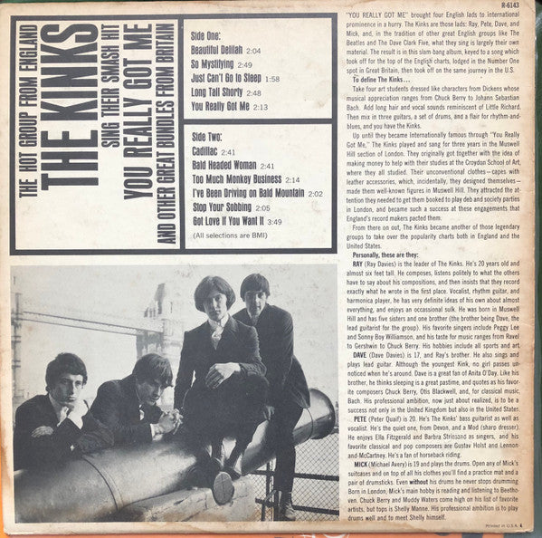 Kinks* : You Really Got Me (LP, Album, Mono, Ter)