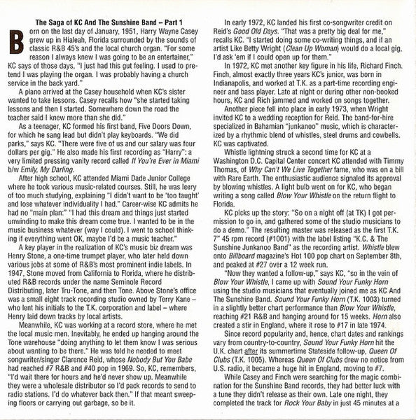 K.C. & The Sunshine Band* : KC And The Sunshine Band (CD, Album, RM)