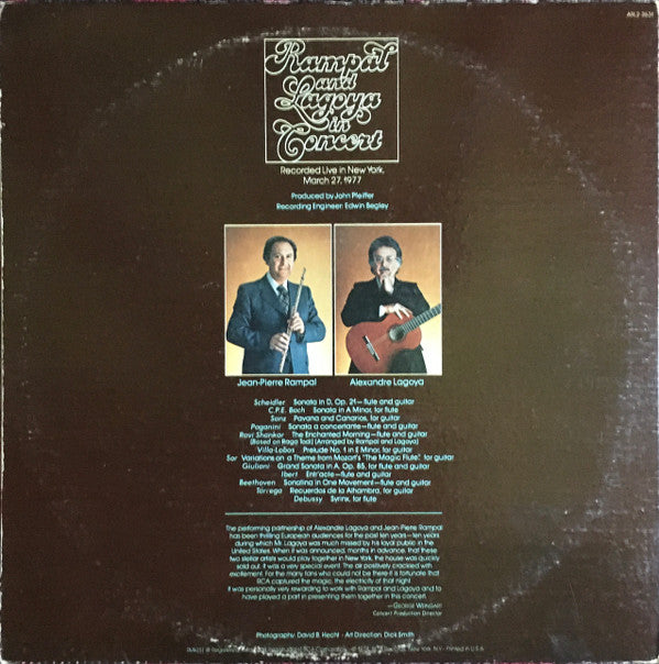 Rampal* And Lagoya* : Rampal And Lagoya In Concert (2xLP)