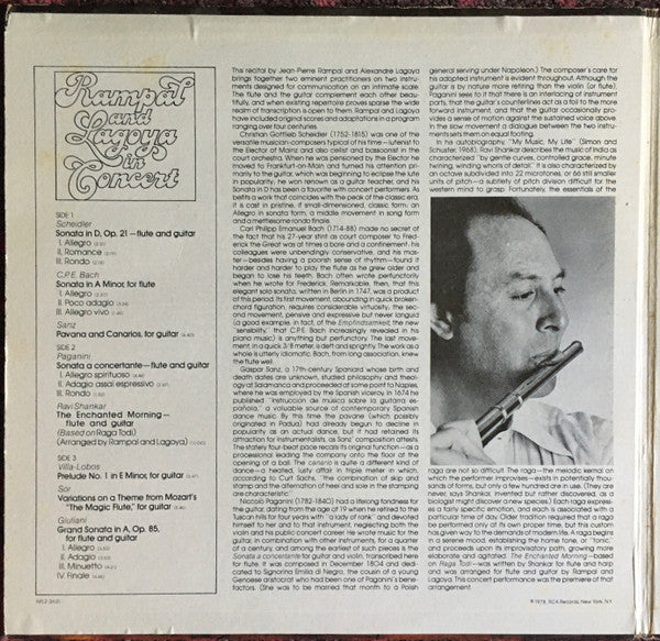 Rampal* And Lagoya* : Rampal And Lagoya In Concert (2xLP)