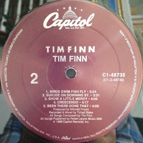 Tim Finn : Tim Finn (LP, Album, All)