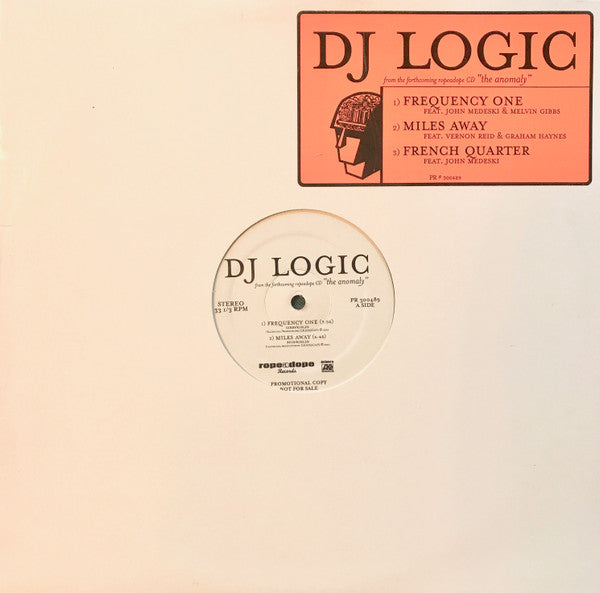 DJ Logic : The Anomaly (12", Promo)