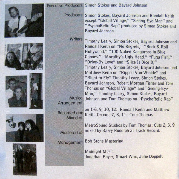 Timothy Leary* & Simon Stokes (2) : Right To Fly (CD, Album)