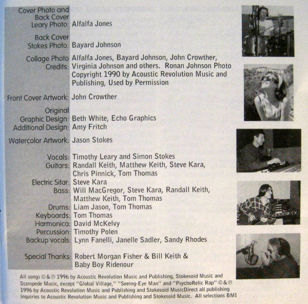 Timothy Leary* & Simon Stokes (2) : Right To Fly (CD, Album)