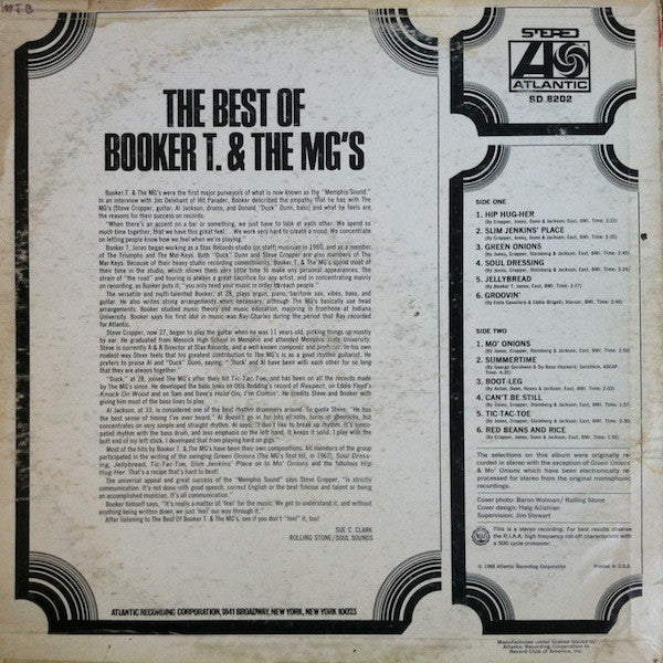 Booker T. & The MG's* : The Best Of Booker T. & The MG's (LP, Comp, Club, Pre)