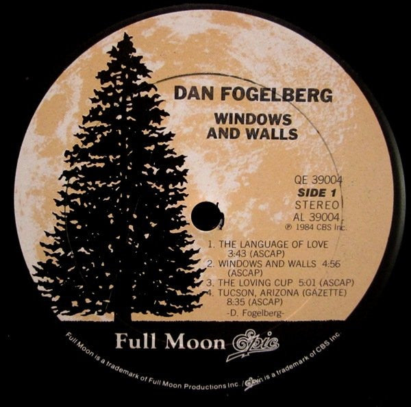 Dan Fogelberg : Windows And Walls (LP, Album, Car)