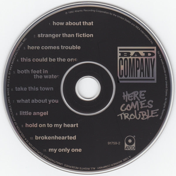 Bad Company (3) : Here Comes Trouble (CD, Album, Ins)