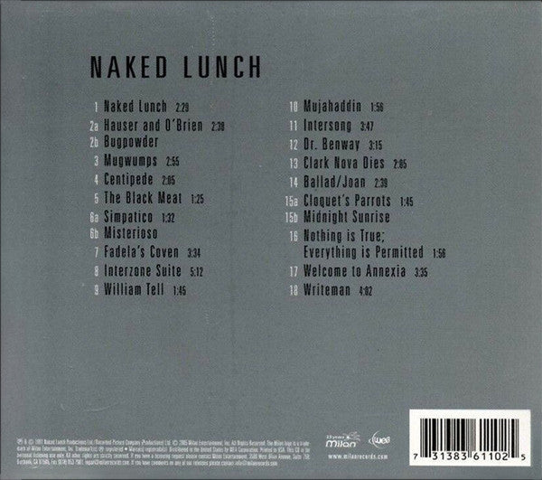 Howard Shore / Ornette Coleman / The London Philharmonic Orchestra* : Naked Lunch (CD, Album, RM, Sil)