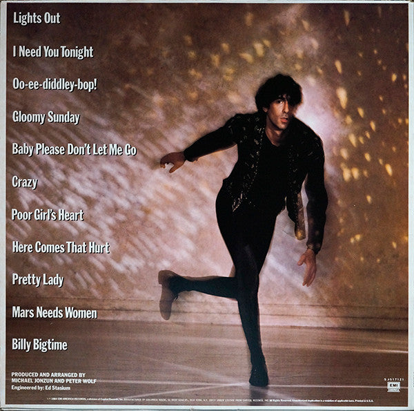 Peter Wolf : Lights Out (LP, Album, Club, Car)