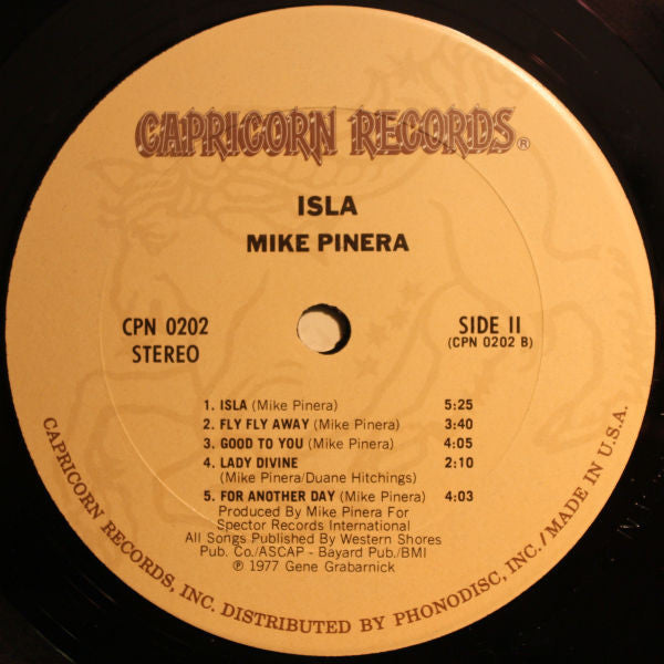 Mike Pinera : Isla (LP, Album, Pit)