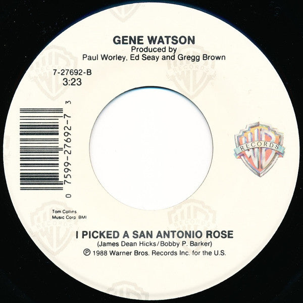 Gene Watson : Don't Waste It On The Blues (7", Single, Spe)