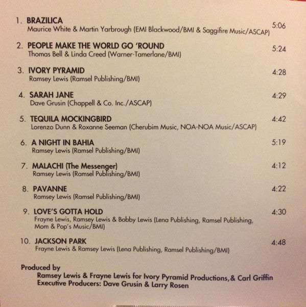 Ramsey Lewis : Ivory Pyramid (CD, Album)