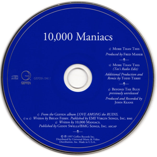 10,000 Maniacs : More Than This (CD, Single)