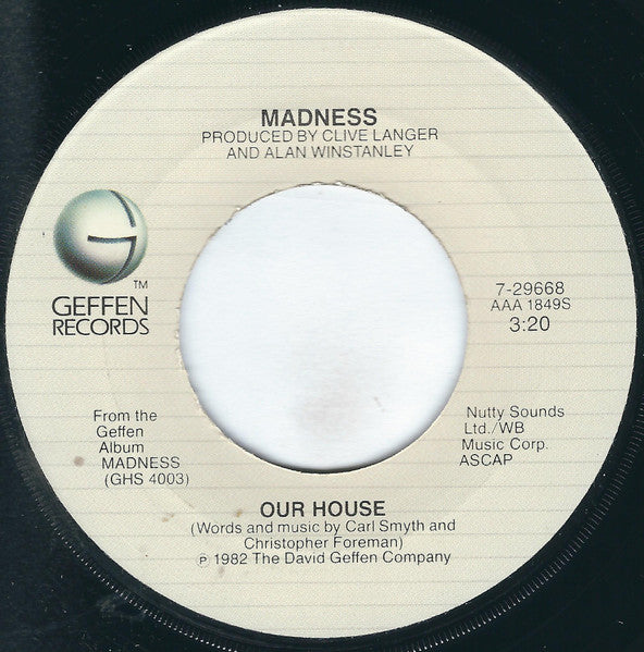 Madness : Our House (7", Single, Jac)