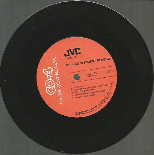 CD-4 : CD-4 Adjustment Record (7", Quad)