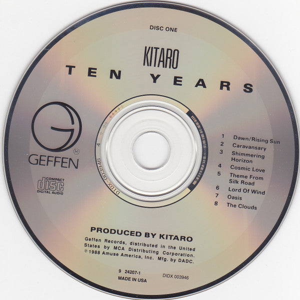 Kitaro : Ten Years (2xCD, Comp, RE, RM)
