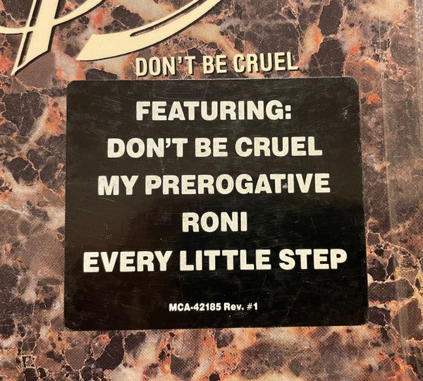 Bobby Brown : Don't Be Cruel (LP, Album, Pin)
