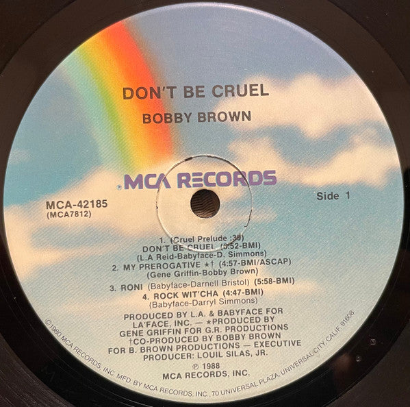 Bobby Brown : Don't Be Cruel (LP, Album, Pin)