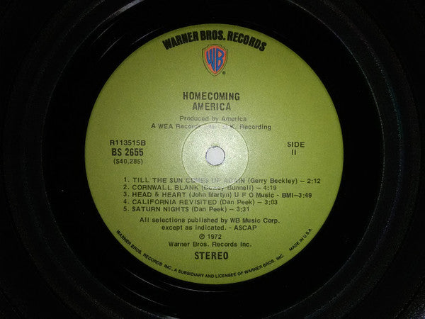 America (2) : Homecoming (LP, Album, Club, Tri)