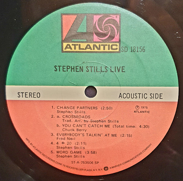 Stephen Stills : Stephen Stills Live (LP, Album)