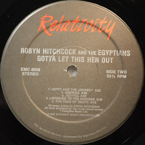 Robyn Hitchcock And The Egyptians* : Gotta Let This Hen Out! (LP, Album)